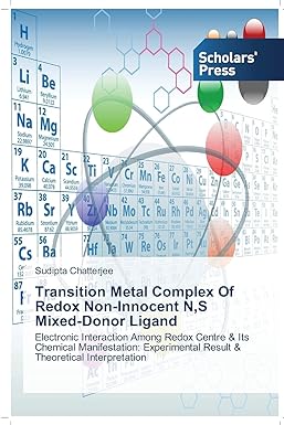 transition metal complex of redox non innocent n s mixed donor ligand electronic interaction among redox