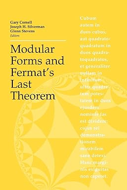 modular forms and fermats last theorem 1st edition gary cornell ,joseph h. silverman ,glenn stevens