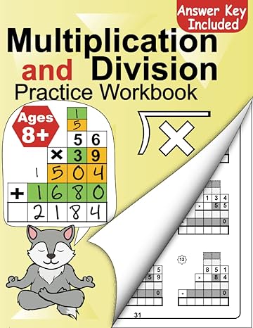 multiplication and division practice workbook 1st edition wolf alpha math 979-8752754739
