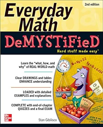 everyday math demystified 2nd edition stan gibilisco 0071790136, 978-0071790130