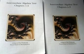 intermediate algebra text 1st edition david arnold 9970001604, 978-9970001606