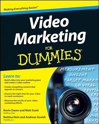 video marketing for dummies 1st edition kevin daum ,bettina hein ,matt scott ,andreas goeldi 1118188764,