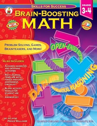 brain boosting math grades 3-4 1st edition jillayne prince wallaker, marty bucella 0887249337, 978-0887249334