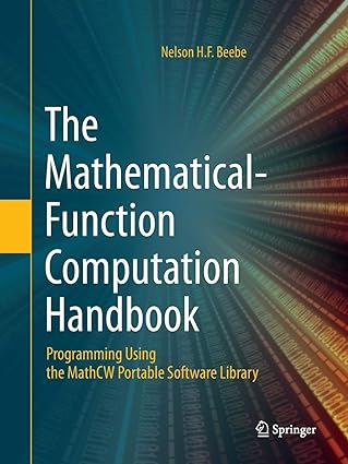 the mathematical function computation handbook programming using the mathcw portable software library 1st