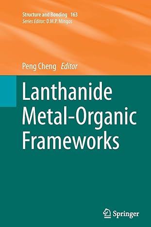 lanthanide metal organic frameworks 1st edition peng cheng 3662515121, 978-3662515129