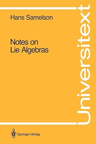 notes on lie algebras 2nd edition hans samelson 0387972641, 978-0387972640