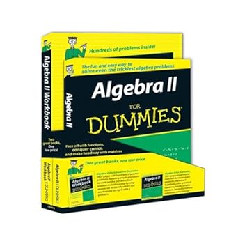 algebra ii for dummies w/algebra ii workbook for dummies 1st edition mary jane sterling 0470430982,