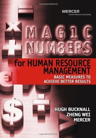 magic numbers for human resource management basic measures 5th edition aa b00du83rhm