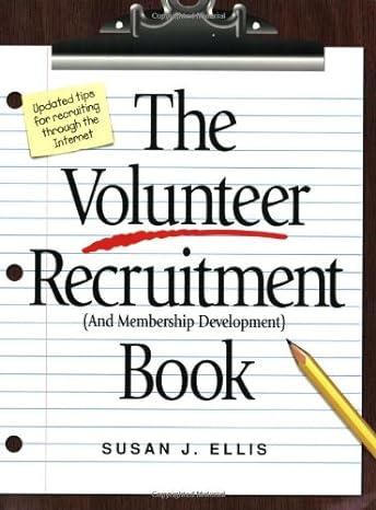 the volunteer recruitment book 3rd edition susan j. ellis 0940576252, 978-0940576254
