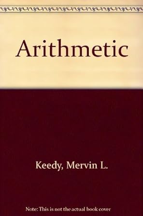 arithmetic 4th edition mervin keedy 0201147807, 978-0201147803