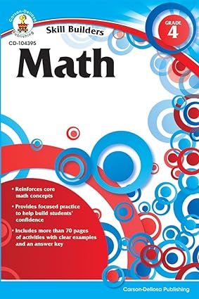 math grade 4 1st edition carson-dellosa publishing 1936023261, 978-1936023264