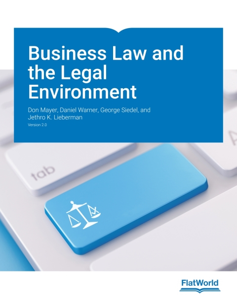 null business law and the legal environment version 2 1st edition don mayer, daniel warner, george siedel,