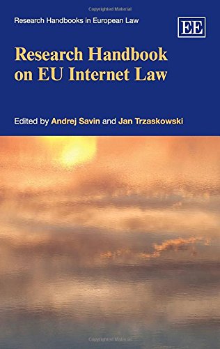 research handbook on eu internet law 1st edition andrej savin, jan trzaskowski 178254416x, 9781782544166