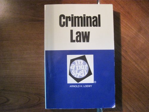 criminal law 2nd edition loewy 031458529x, 9780314585295