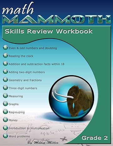 Math Mammoth Skills Review Workbook Grade 2