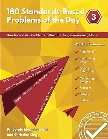 180 standards based problems of the day grade three hands on visual problems to build thinking and reasoning