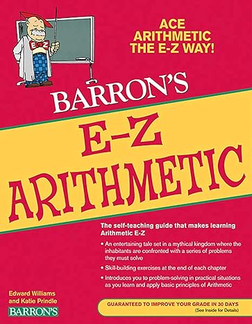barrons e z arithmetic 1st edition edward williams, katie prindle 0764144669, 978-0764144660