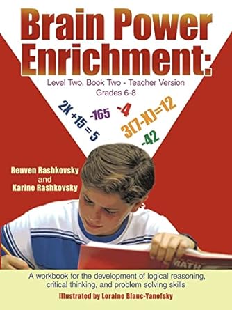 brain power enrichment level two book two teacher version grades 6 8 1st edition reuven rashkovsky ,karine