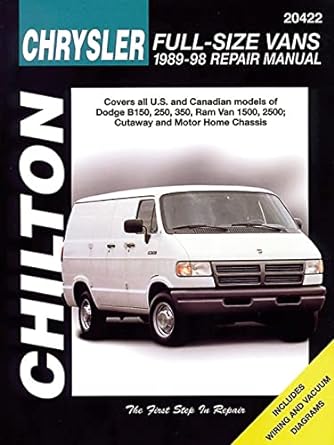 chrysler full size vans 1989 98 repair manual chilton 1st edition chilton 0801989663, 978-0801989667