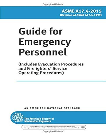 guide for emergency personnel 1st edition the american society of mechanical engineers 0791869679,