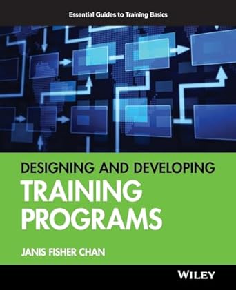 designing and developing training programs pfeiffer essential guides to training basics 1st edition janis