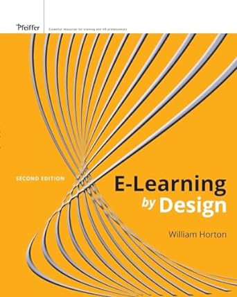 e learning by design 2nd edition william horton 0470900024, 978-0470900024