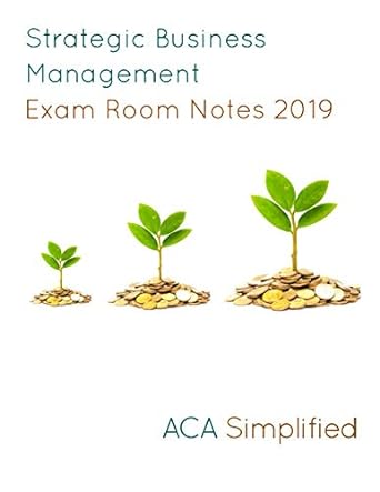 strategic business management exam room notes 2019 1st edition aca simplified 1092708596, 978-1092708593