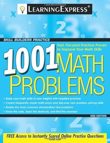 1001 math problems 3rd edition learningexpress llc editors 1576856860, 978-1576856864