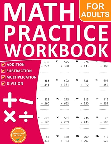 math practice workbook addition subtraction multiplication division 1st edition ava school 979-8863587998