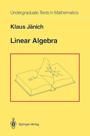 linear algebra 1st edition klaus j nich 1461287294, 978-1461287292