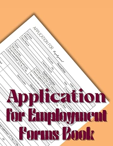 application for employment forms book 1st edition m ouahiba b0chlb7472