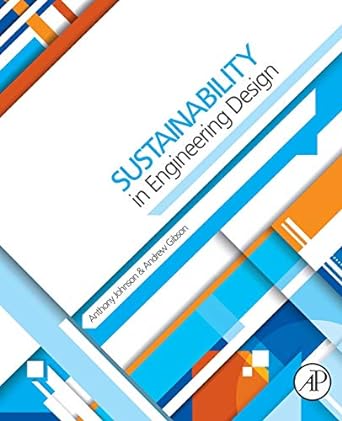 sustainability in engineering design 1st edition anthony johnson ,andy gibson 0080993699, 978-0080993690