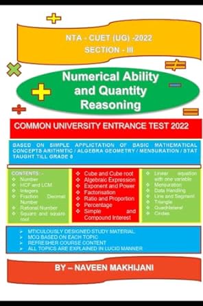 numerical ability and quantitative reasoning 1st edition naveen makhijani 979-8831377453