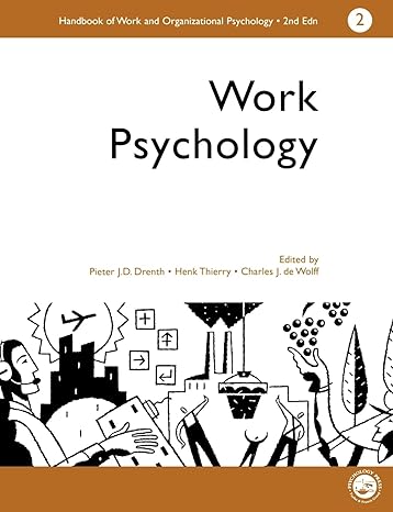 work psychology 2nd edition charles wolff ,p j d drenth ,henk thierry 0863775233, 978-0863775239