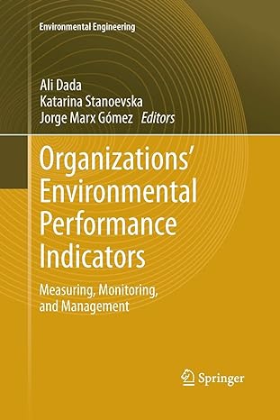 organizations environmental performance indicators measuring monitoring and management 2013 edition ali dada