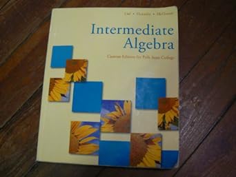 intermediate algebra custom edition for polk state college 1st edition margaret l lial 0558321453,