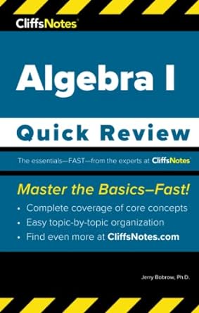 cliffsnotes algebra i quick review 3rd edition jerry bobrow ph d ,ed kohn m s 1957671114, 978-1957671116