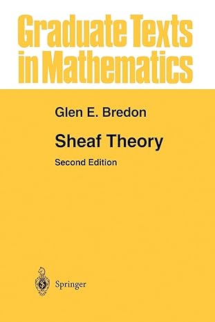 sheaf theory 1st edition glen e bredon 1461268540, 978-1461268543