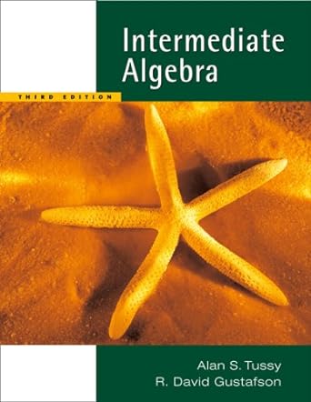 intermediate algebra 3rd edition alan s tussy 0495188891, 978-0495188896