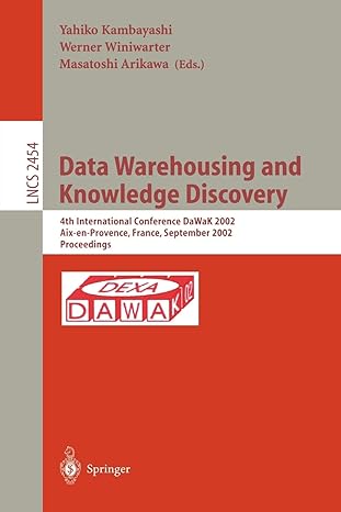 data warehousing and knowledge discovery international conference dawak 2002 aix en provence france september