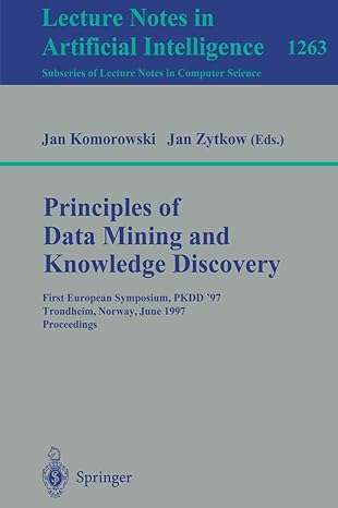 principles of data mining and knowledge discovery first european symposium pkdd 97 trondheim norway june 24