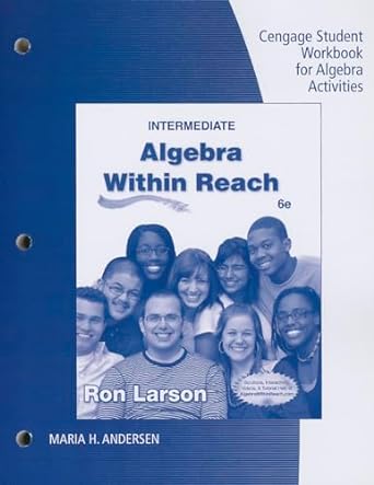 algebra within reach 6th edition ron larson 1285419944, 978-1285419947