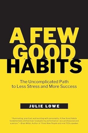 a few good habits the uncomplicated path to less stress and more success 1st edition julie lowe 979-8988255109
