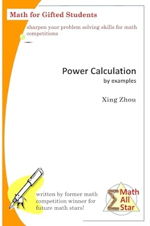 power calculation by examples 1st edition xing zhou 1537171070, 978-1537171074