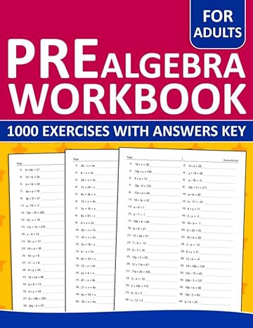 prealgebra workbook 1000 exercises with answers key 1st edition emma school 979-8393198985