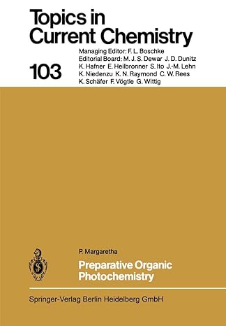 topics in current chemistry 103 preparative organic photochemistry 1st edition p margaretha ,j m lehn