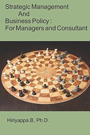 strategic management and business policy for managers and consultant 1st edition dr hiriyappa b 1977019706,