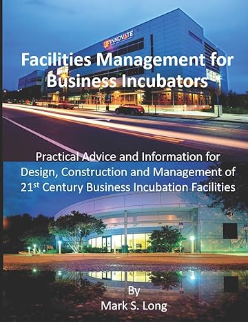 facilities management for business incubators practical advice and information for design construction and