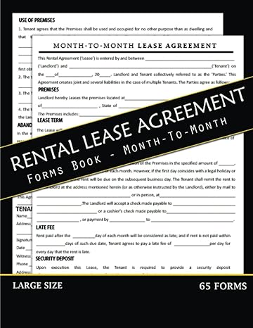 rental lease agreement forms book month to month 65 monthly commercial property lease contract forms month to