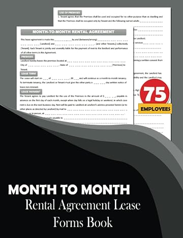 month to month rental agreement forms book 1st edition wendy mcgantt b0bjysr98v